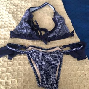 Two Piece Rosa Cha Brazilian Bikini Gingham Print